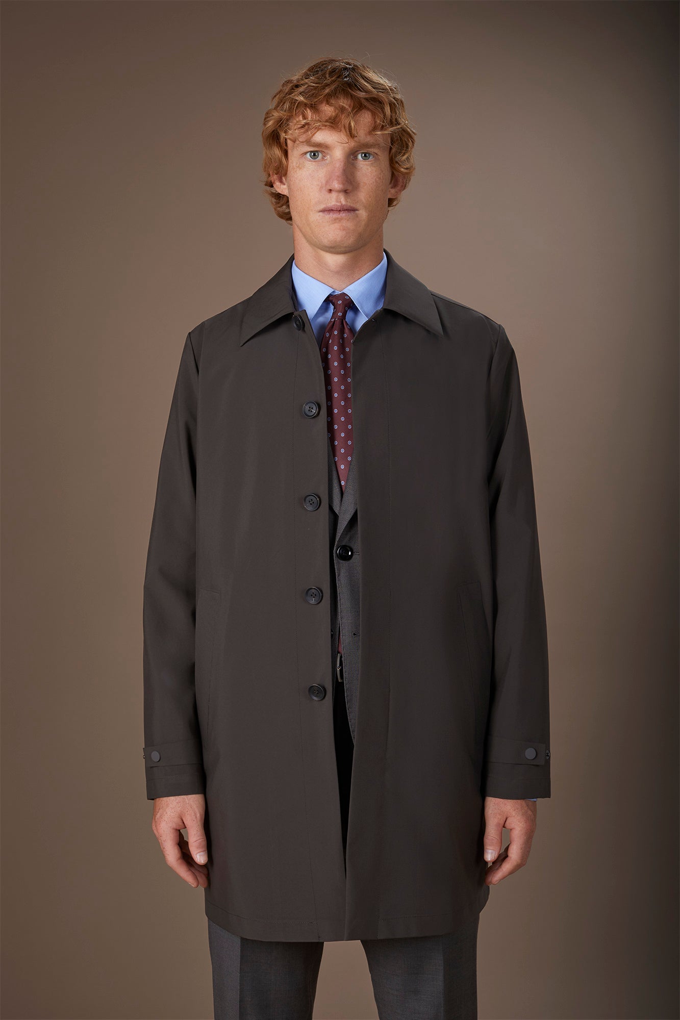 Men's waterproof jacket in waterproof technical fabric regular fit