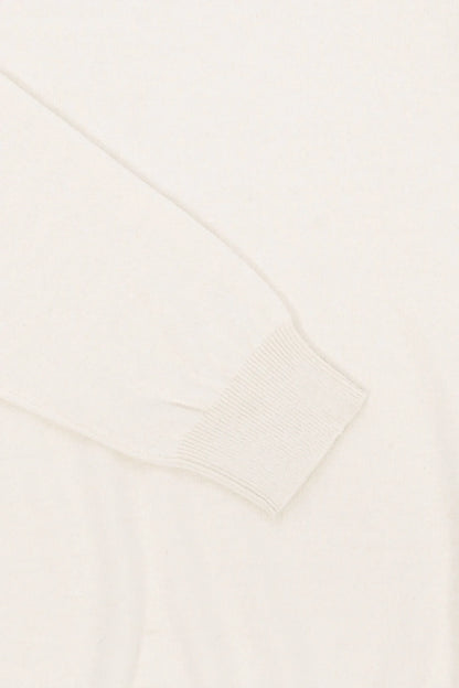 Men's regular fit high neck jumper in wool and cotton