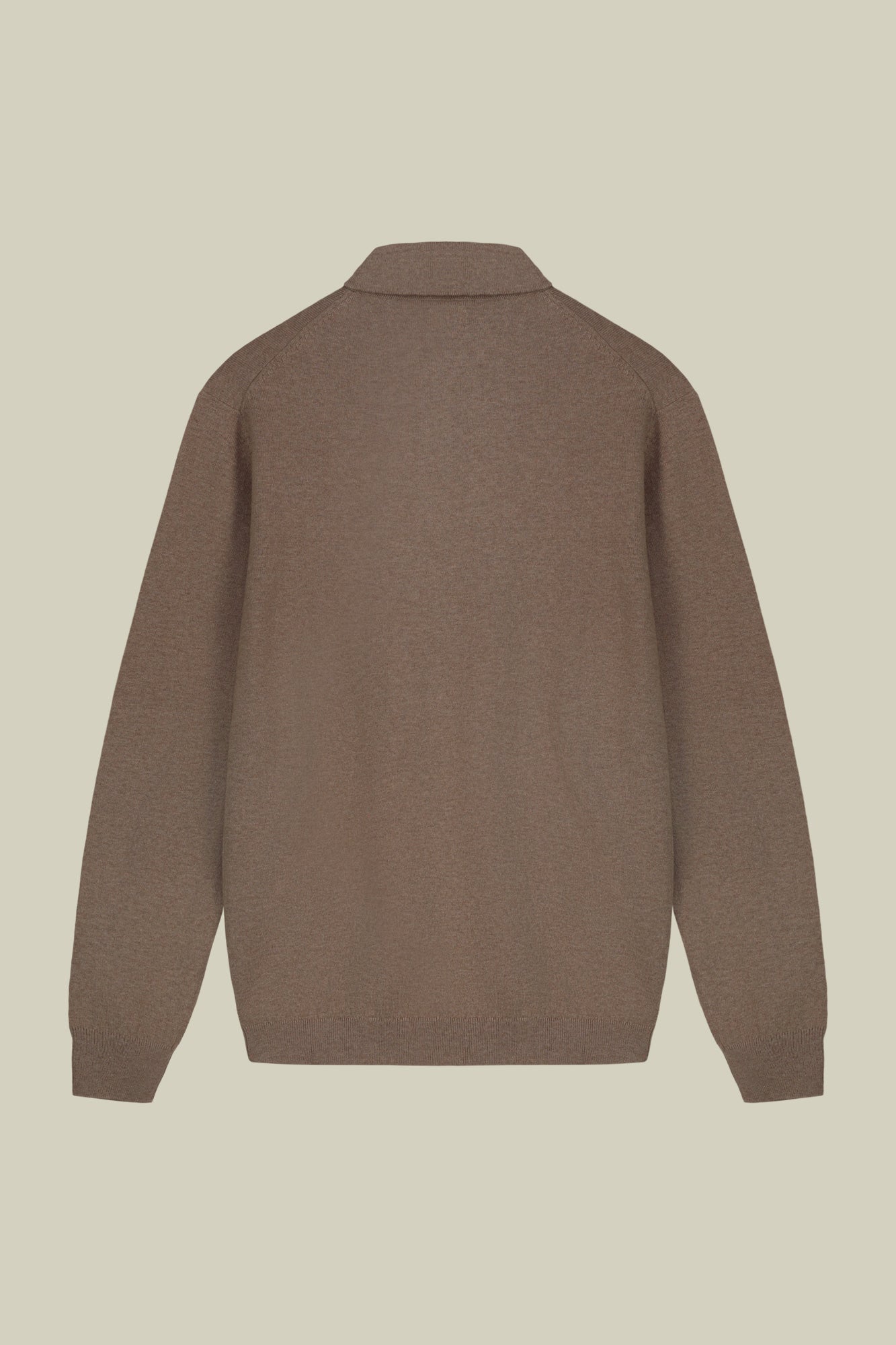 Men's polo shirt in wool and cotton blend regular fit