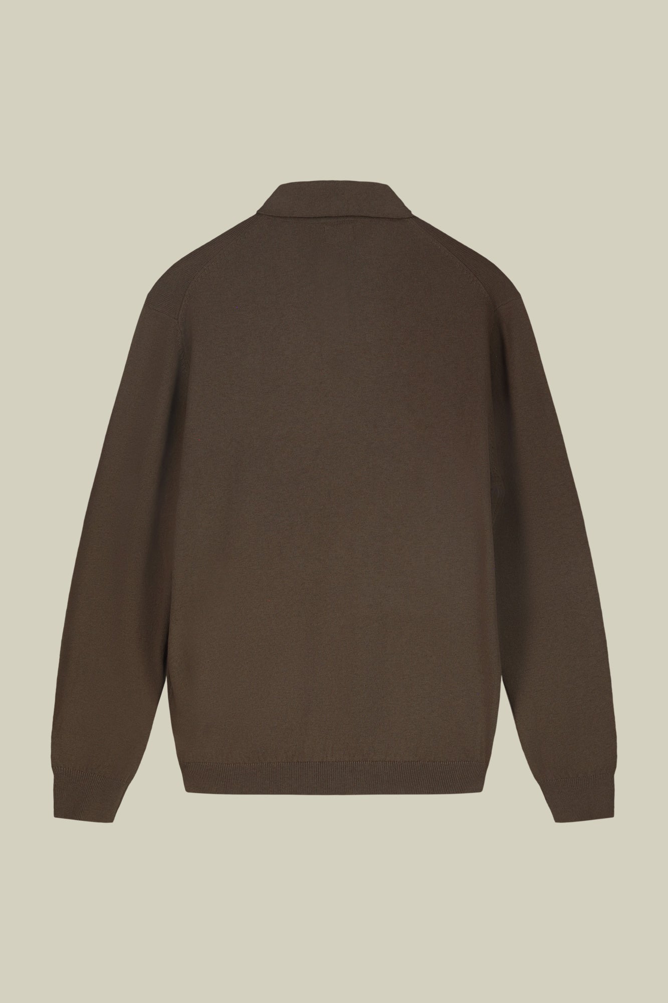 Men's polo shirt in wool and cotton blend regular fit