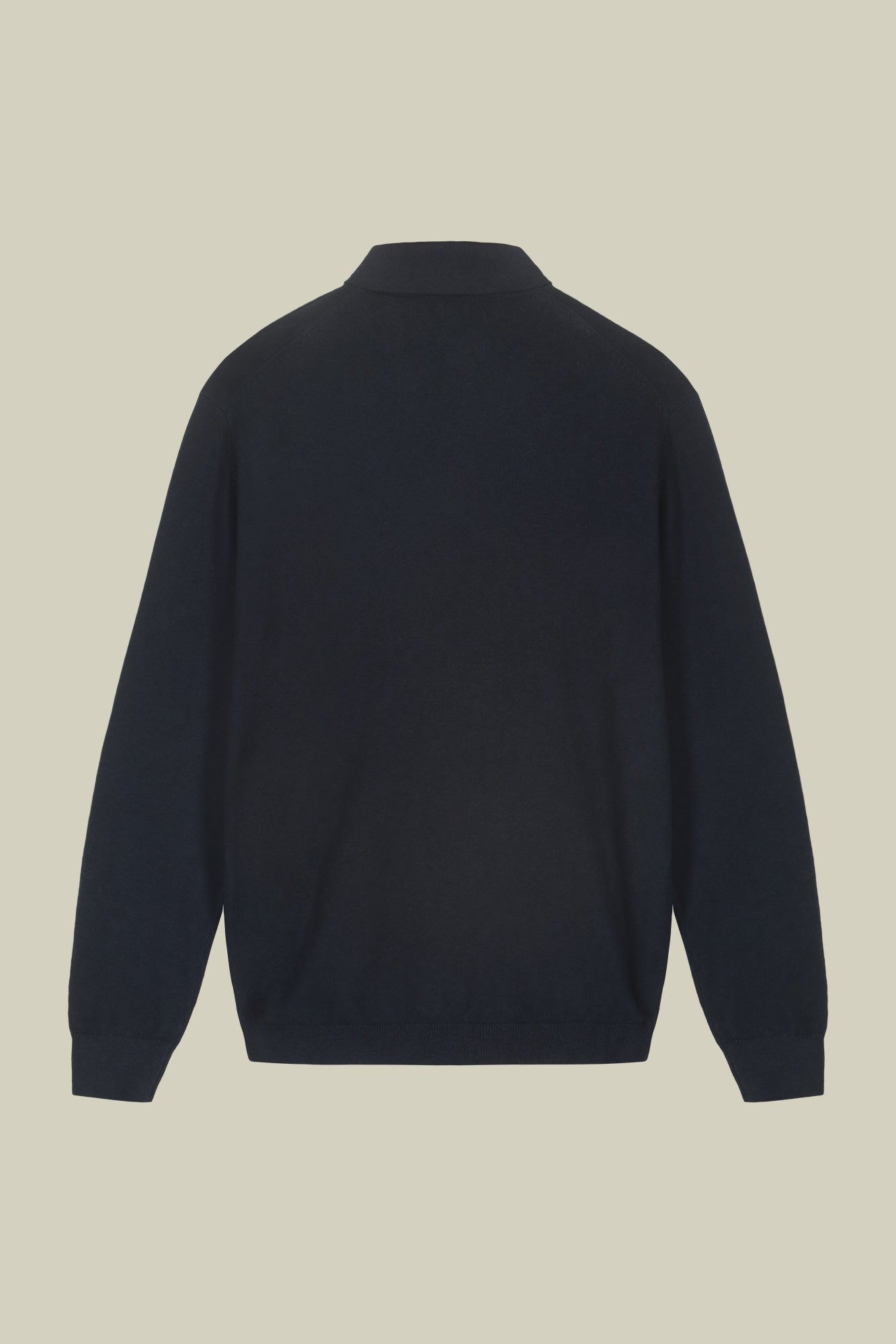 Men's polo shirt in wool and cotton blend regular fit