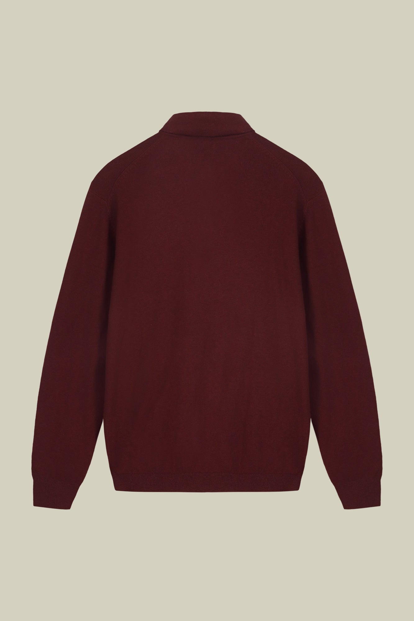 Men's polo shirt in wool and cotton blend regular fit