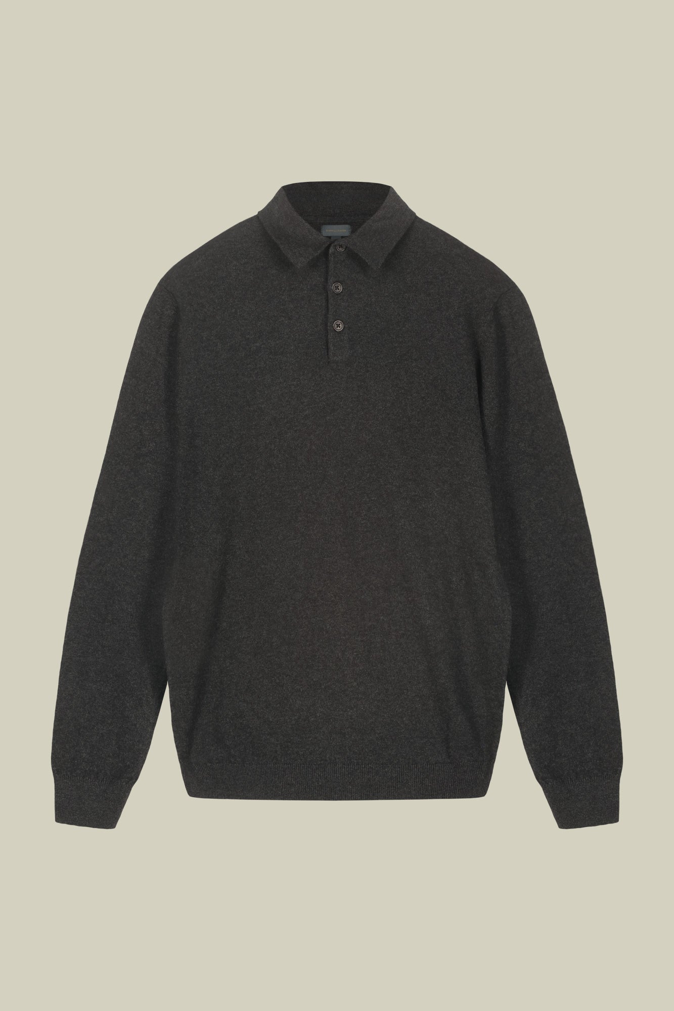 Men's polo shirt in wool and cotton blend regular fit