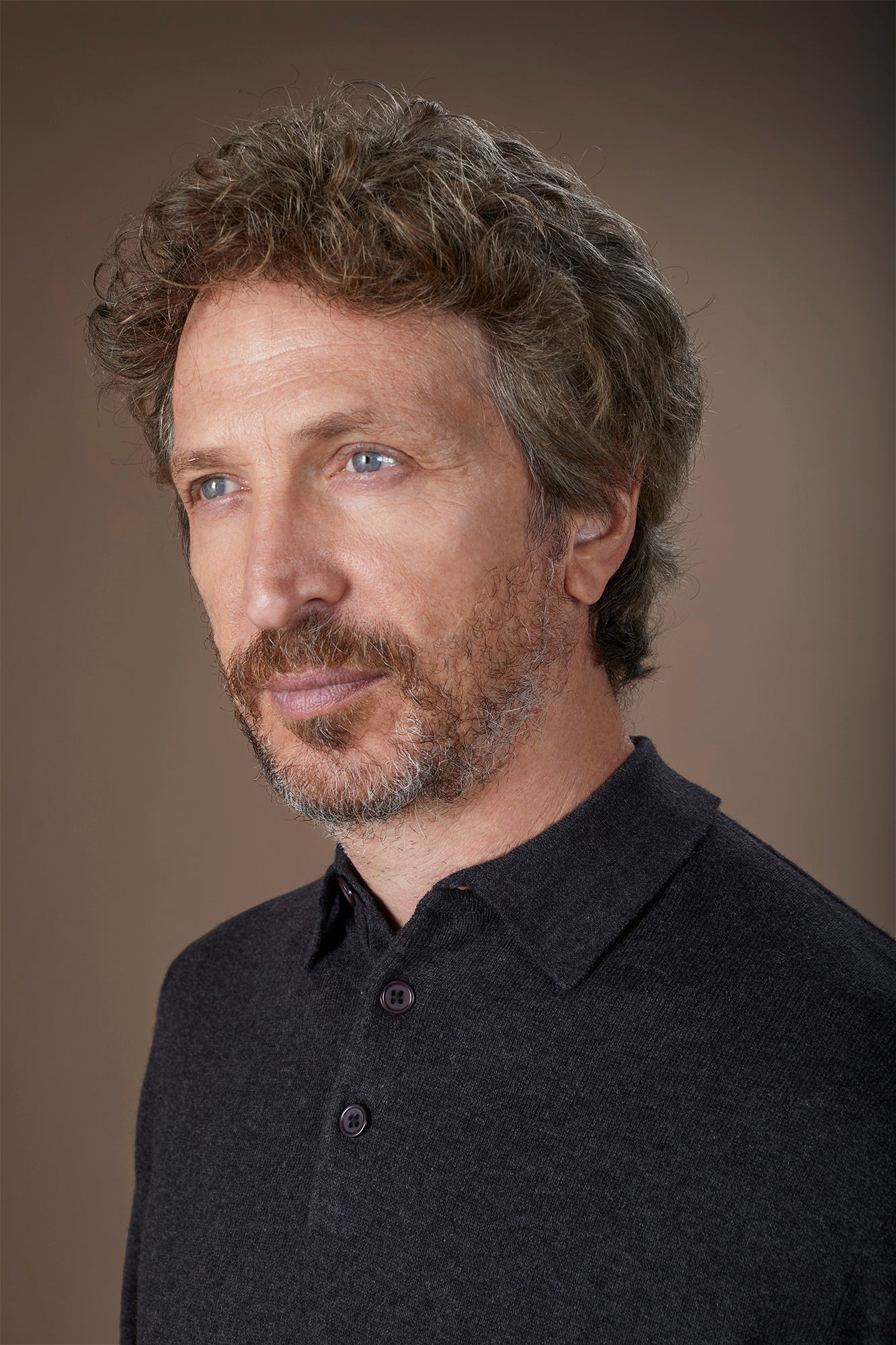 Men's polo shirt in wool and cotton blend regular fit