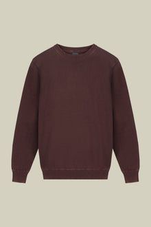 Men's regular fit crew neck jumper in 100% cotton