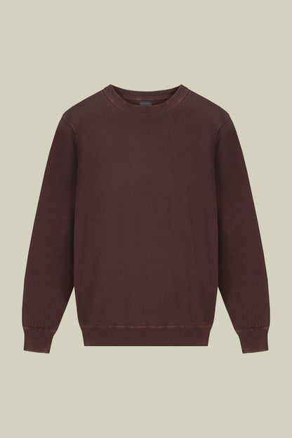 Men's regular fit crew neck jumper in 100% cotton