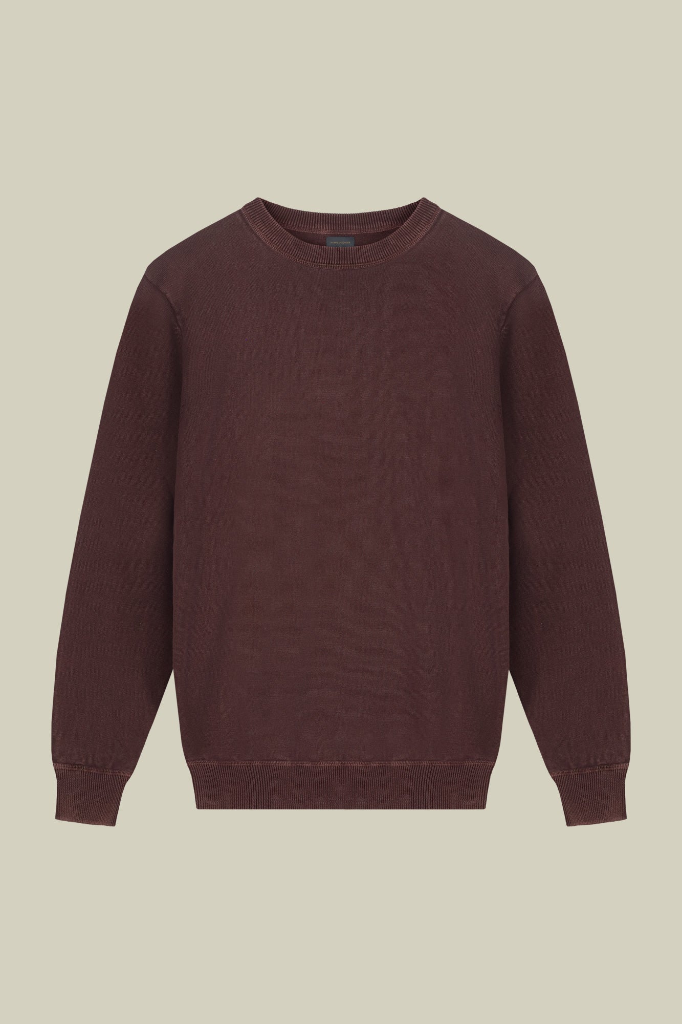 Men's regular fit crew neck jumper in 100% cotton
