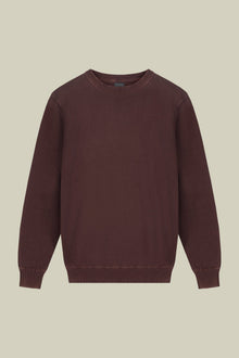 Men's regular fit crew neck jumper in 100% cotton