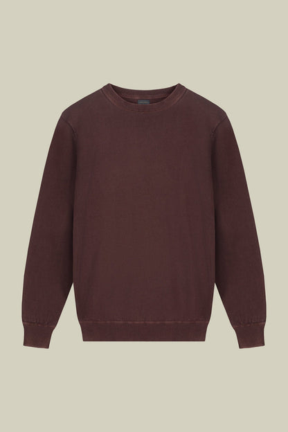 Men's regular fit crew neck jumper in 100% cotton