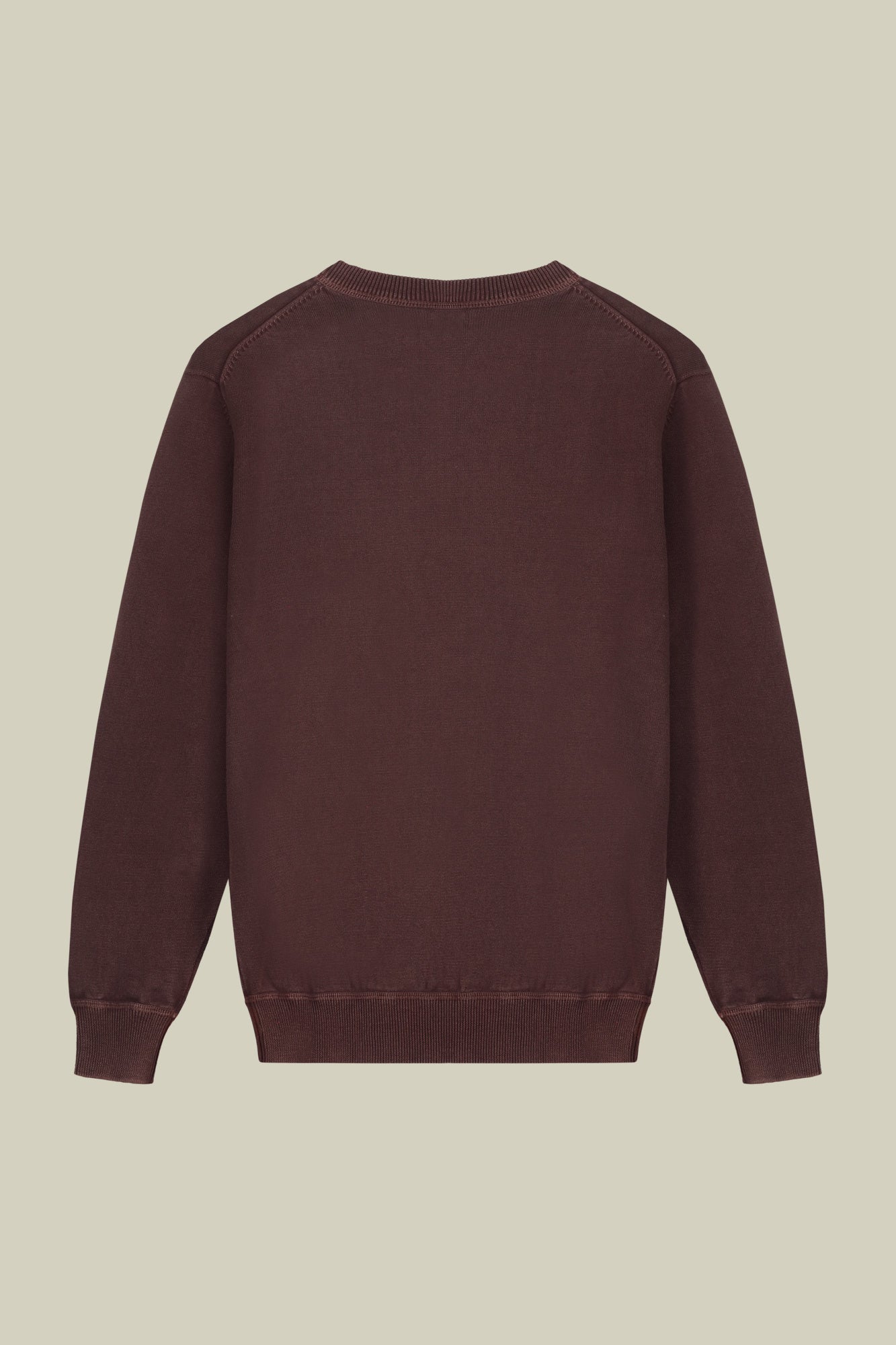 Men's regular fit crew neck jumper in 100% cotton