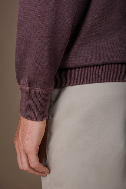 Men's regular fit crew neck jumper in 100% cotton