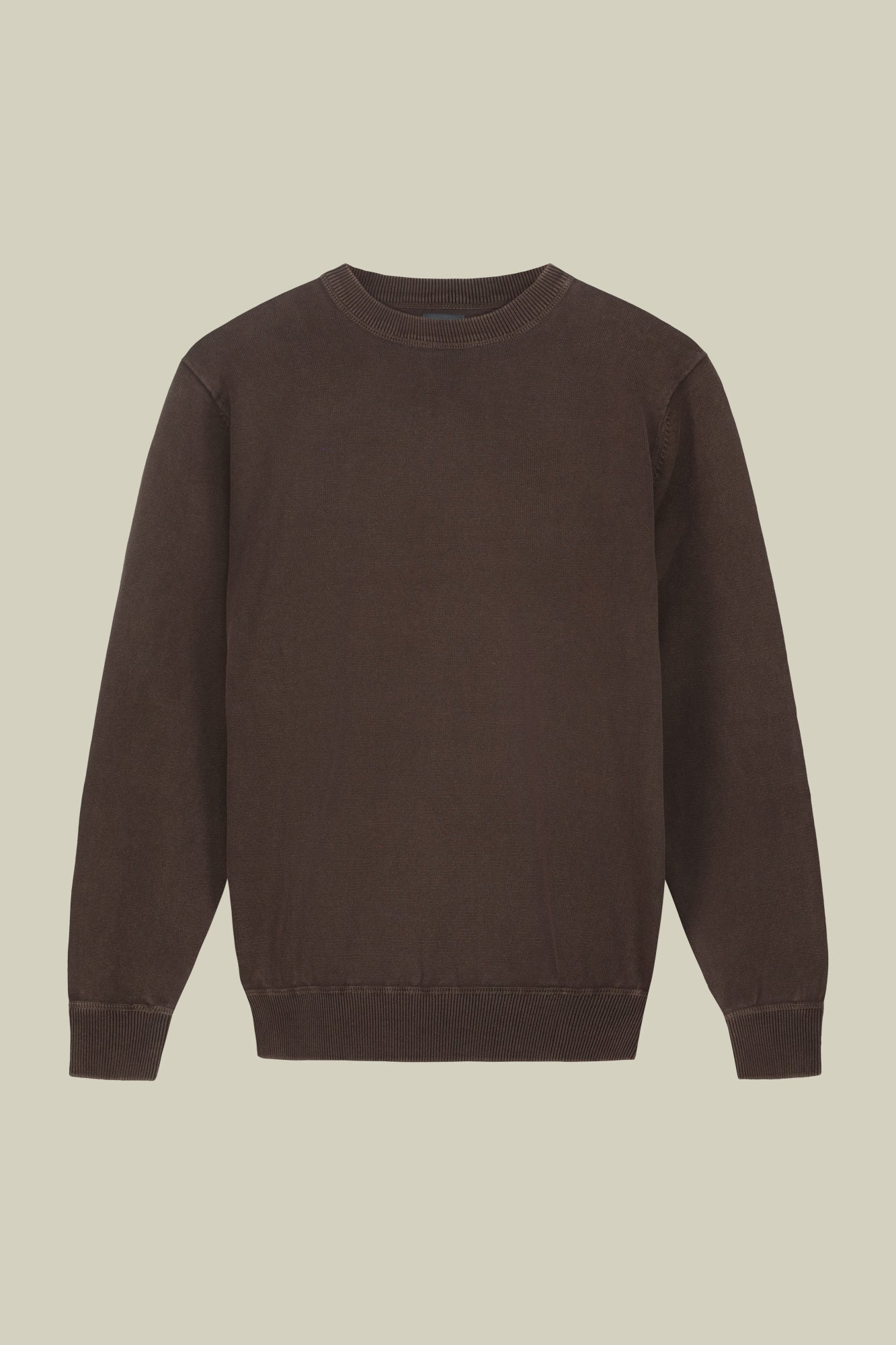 Men's regular fit crew neck jumper in 100% cotton