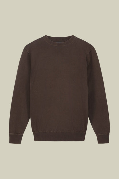Men's regular fit crew neck jumper in 100% cotton