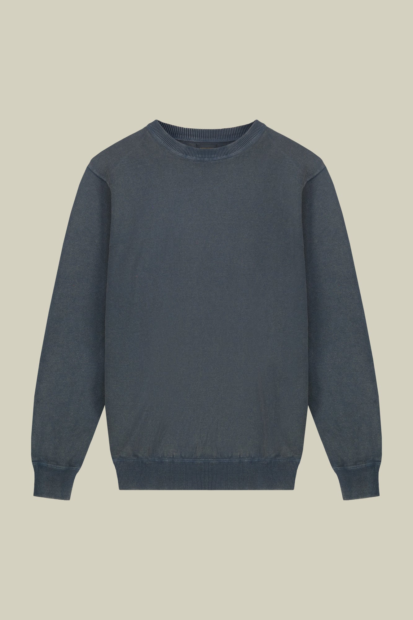 Men's regular fit crew neck jumper in 100% cotton