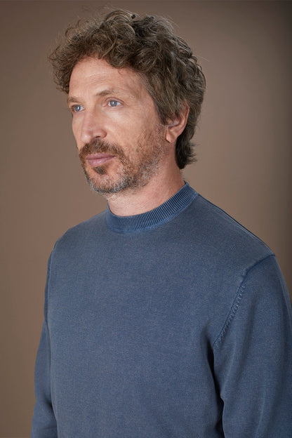 Men's regular fit crew neck jumper in 100% cotton