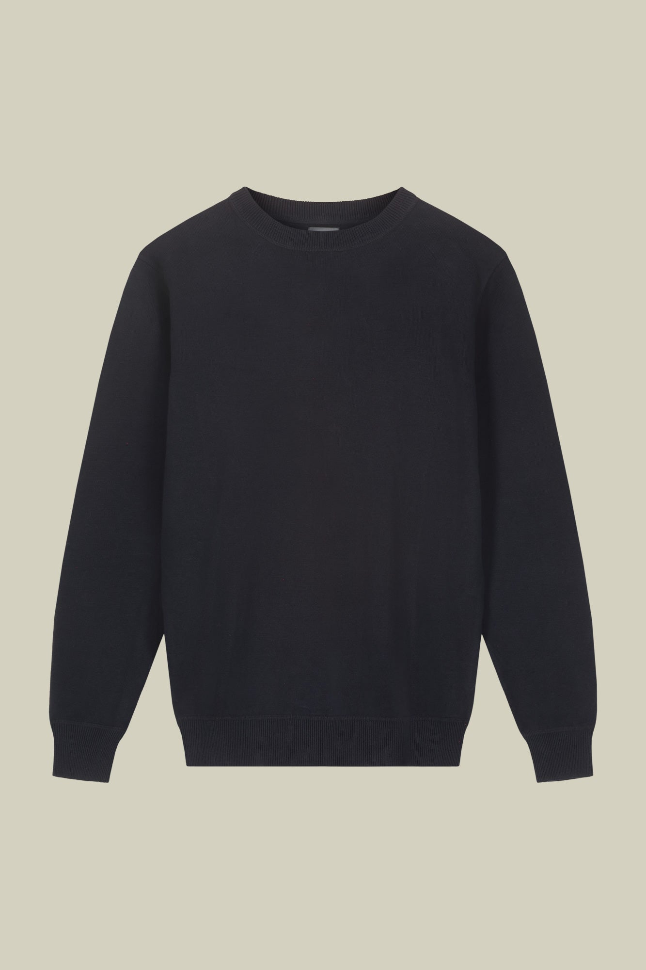 Men's regular fit crew neck jumper in 100% cotton