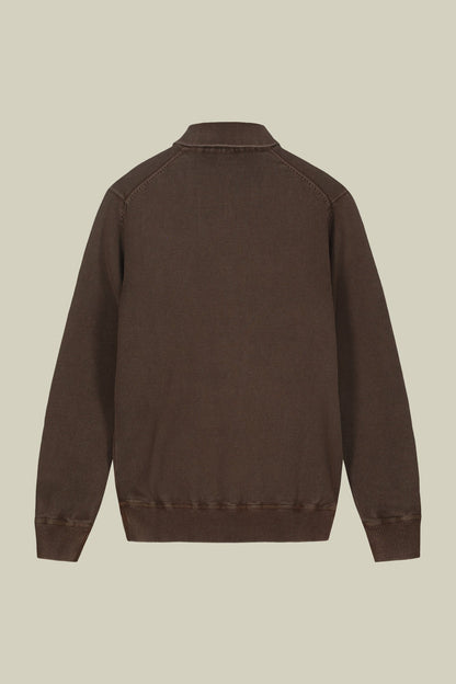 Men's long-sleeved polo shirt in 100% cotton