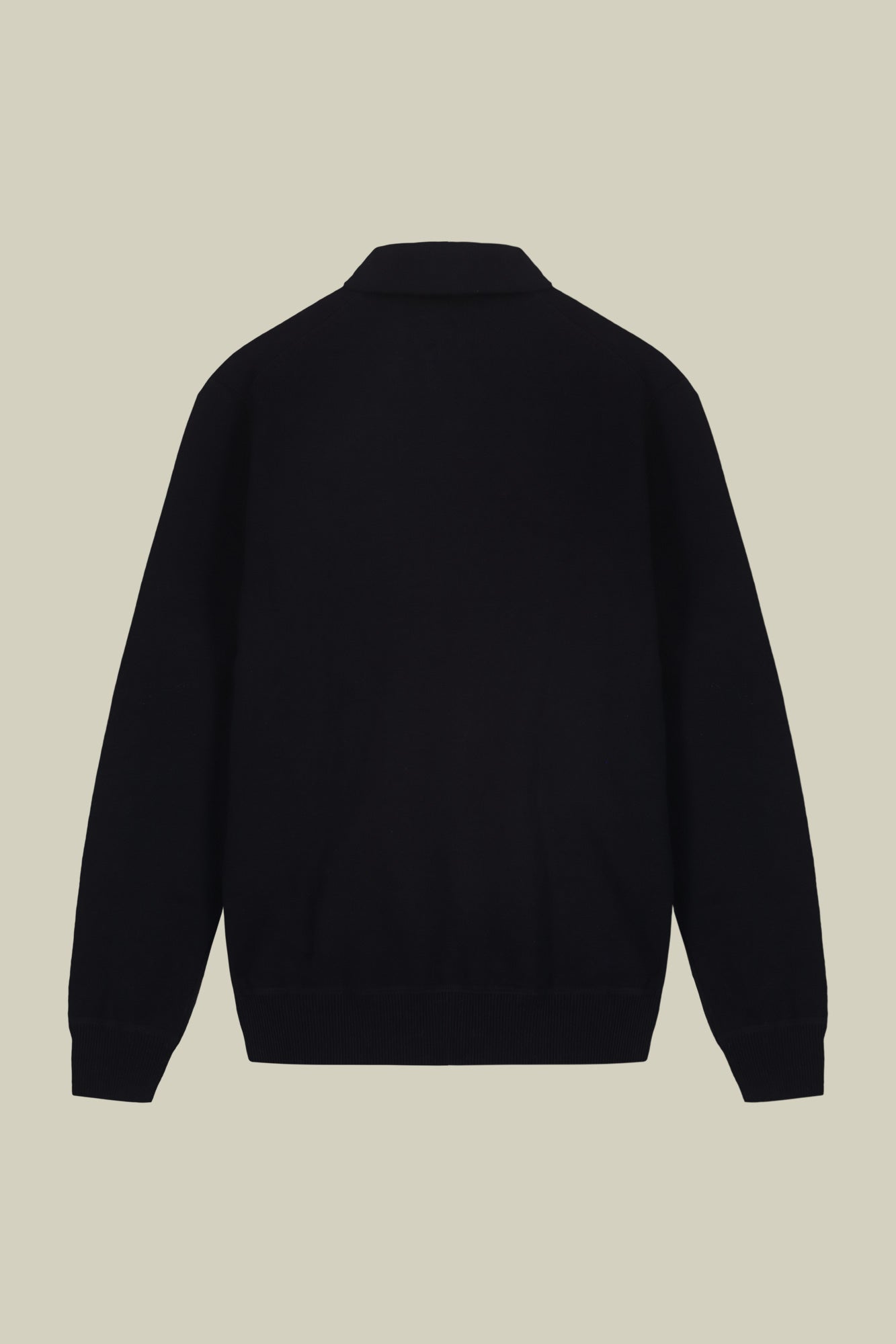 Men's long-sleeved polo shirt in 100% cotton