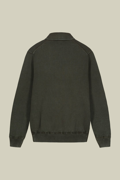 Men's long-sleeved polo shirt in 100% cotton