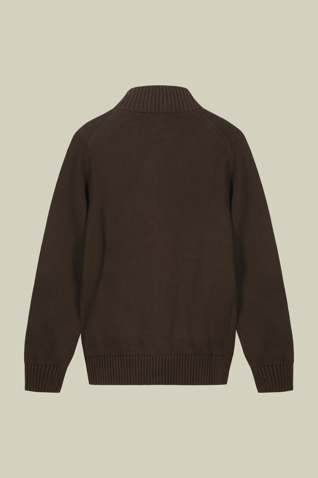 Men's 100% cotton cardigan with zip closure regular fit