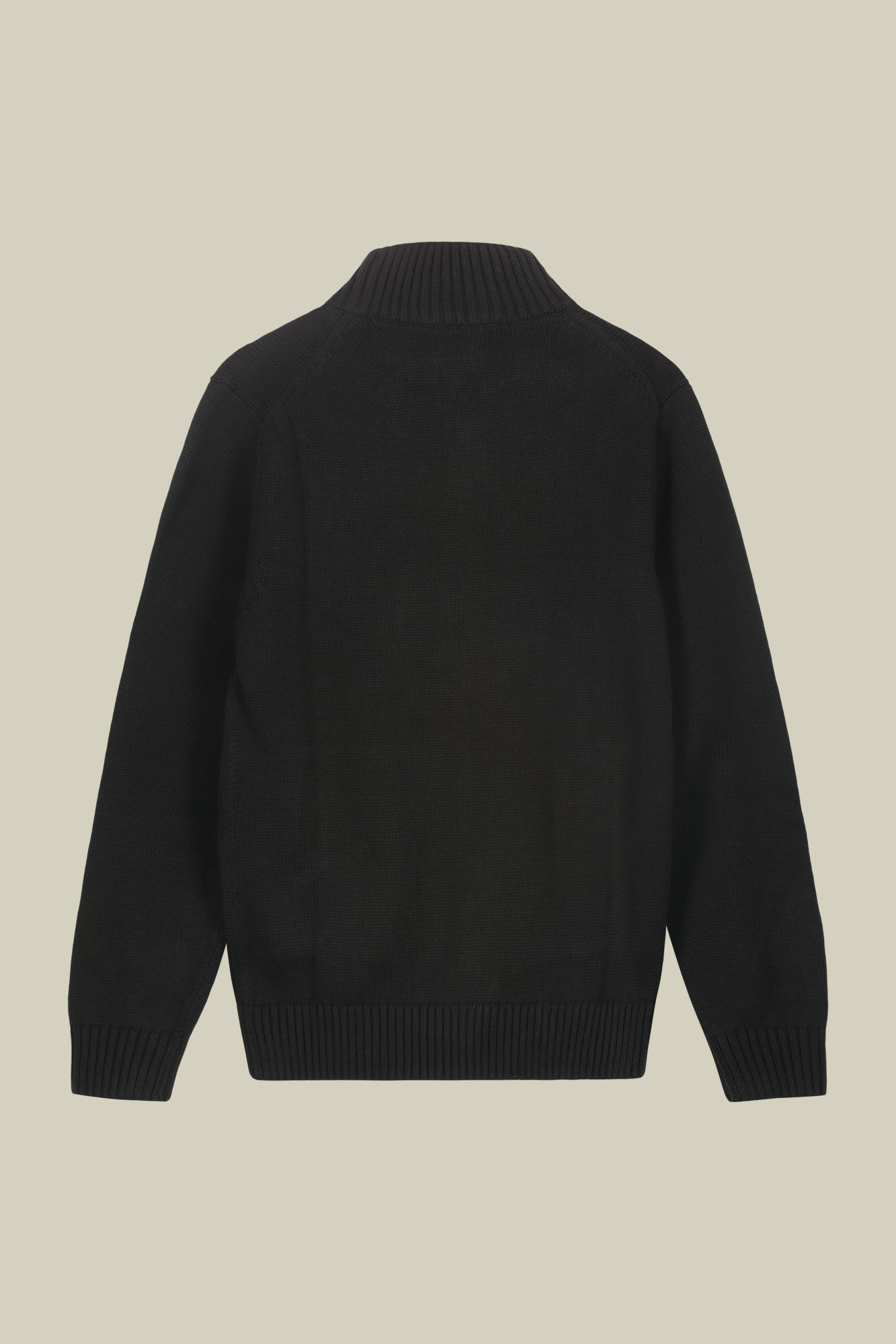 Men's 100% cotton cardigan with zip closure regular fit