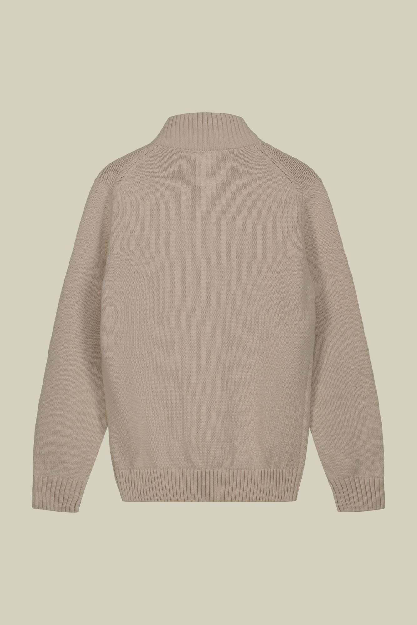 Men's 100% cotton cardigan with zip closure regular fit