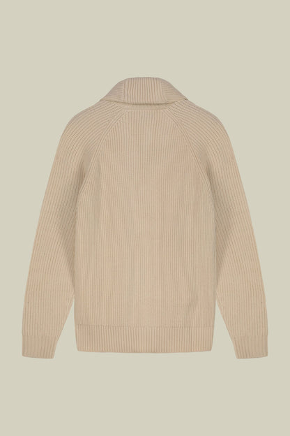 Men's regular fit English knit cardigan