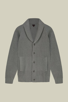 Men's regular fit English knit cardigan