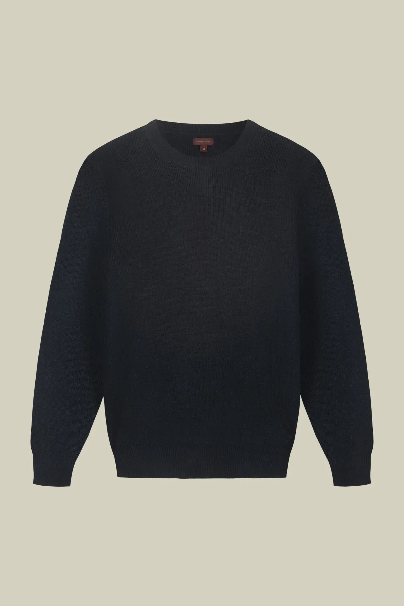 Men's ribbed knit crew neck jumper in a regular fit