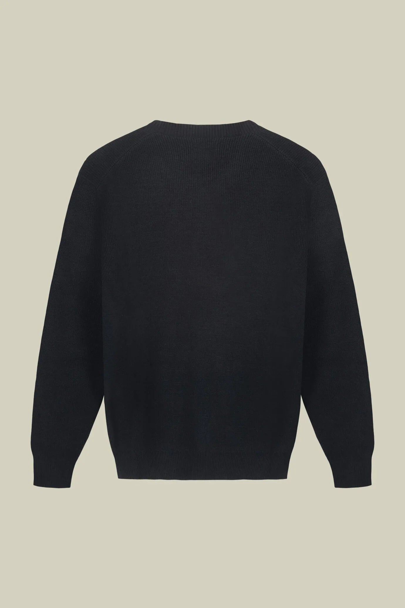 Men's ribbed knit crew neck jumper in a regular fit