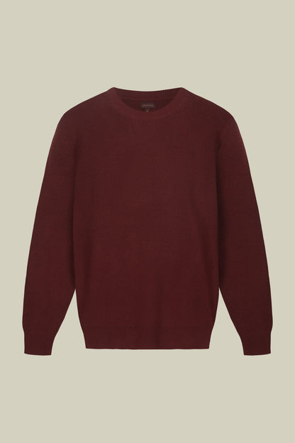 Men's ribbed knit crew neck jumper in a regular fit