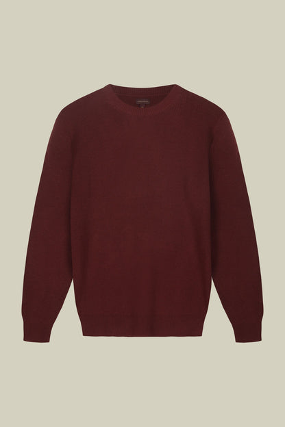 Men's ribbed knit crew neck jumper in a regular fit