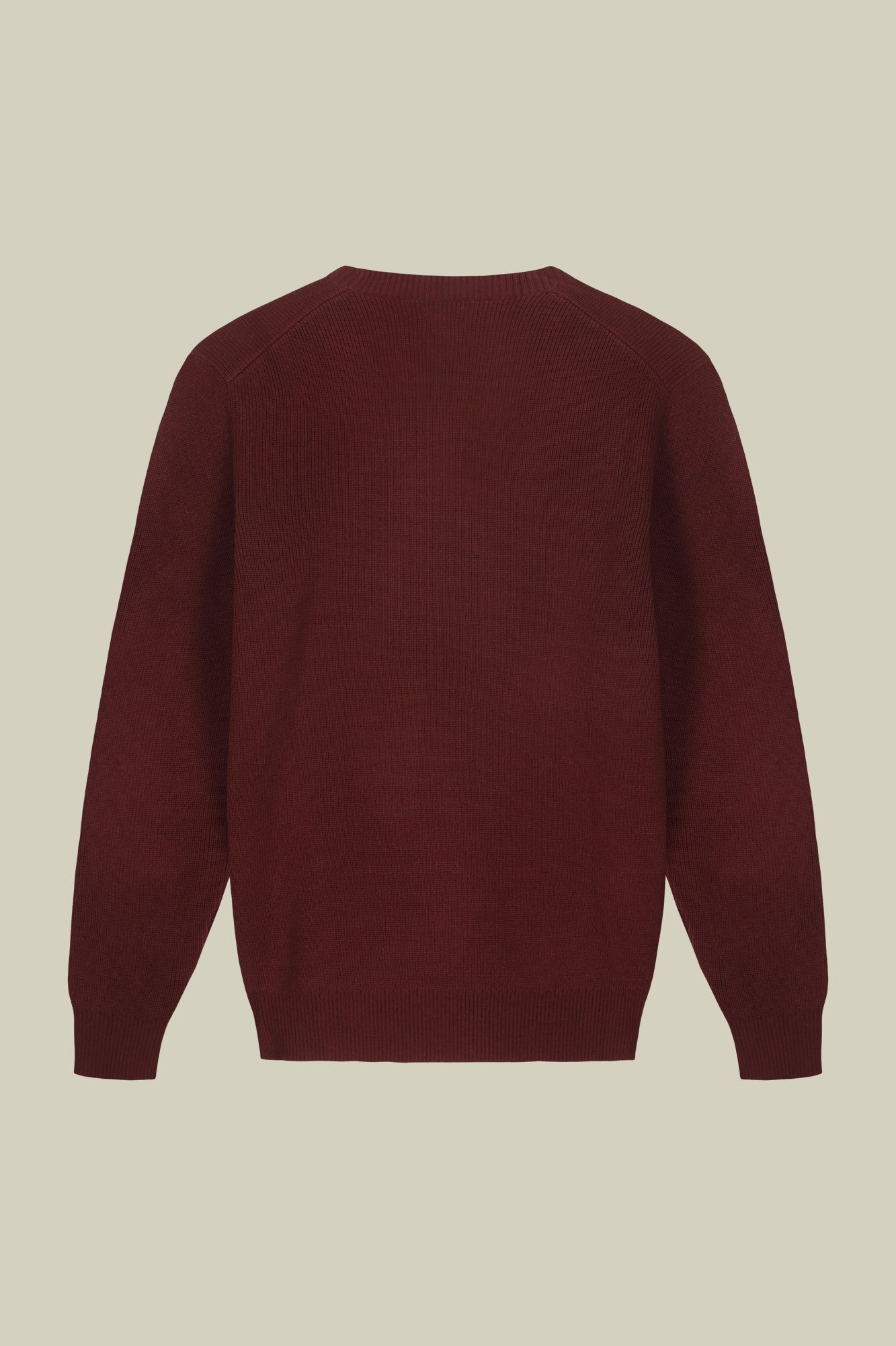 Men's ribbed knit crew neck jumper in a regular fit