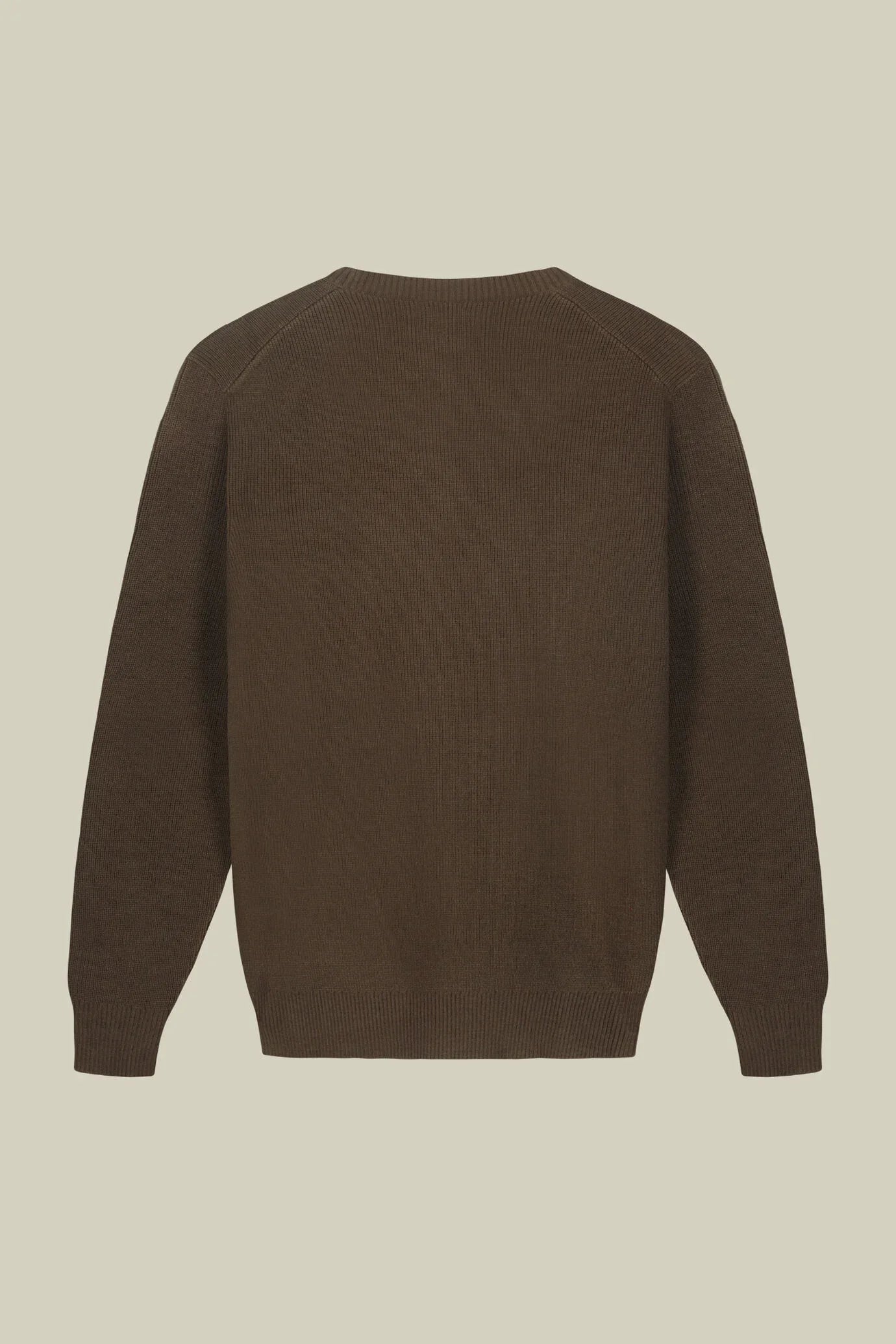 Men's ribbed knit crew neck jumper in a regular fit