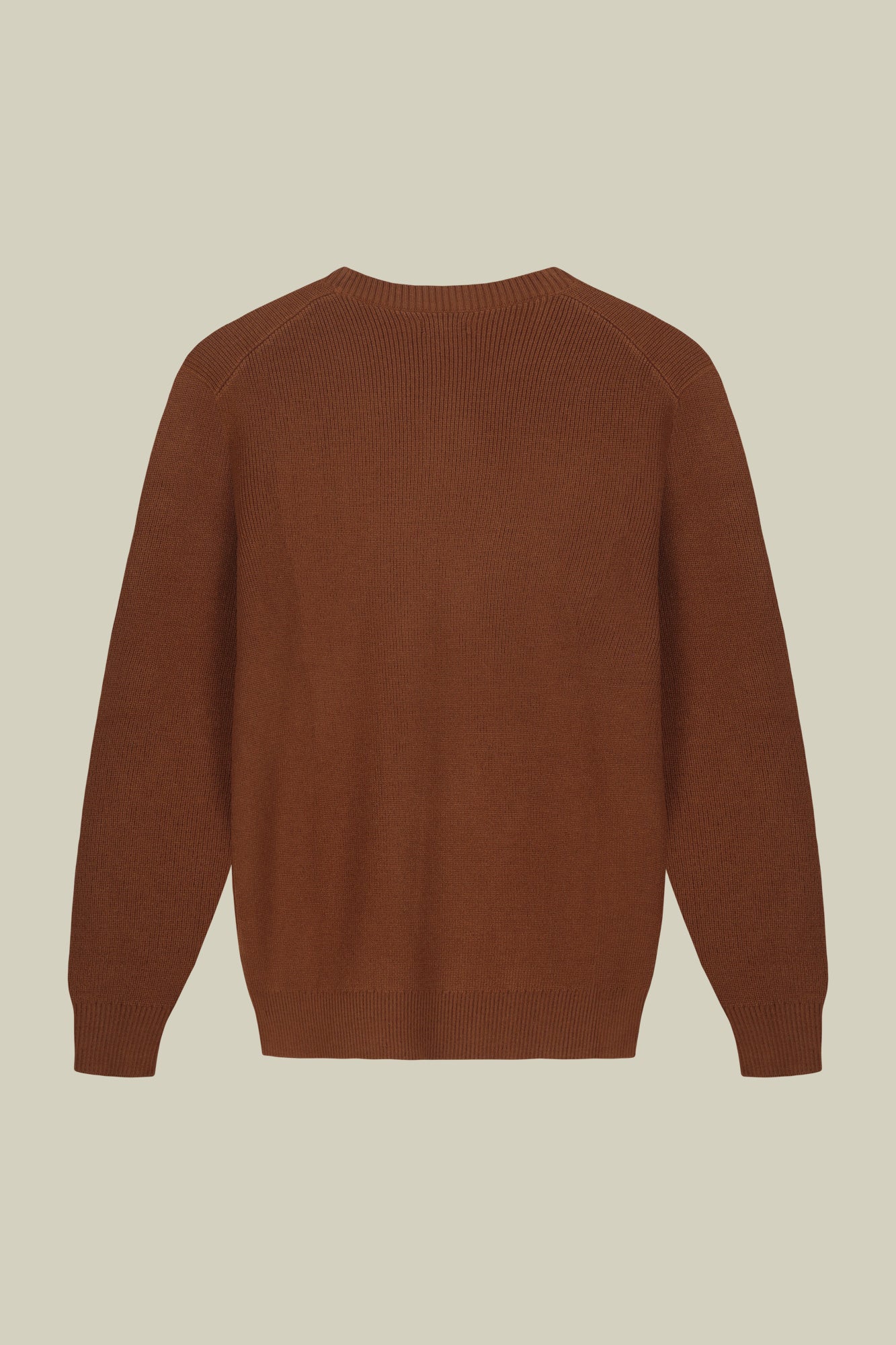 Men's ribbed knit crew neck jumper in a regular fit