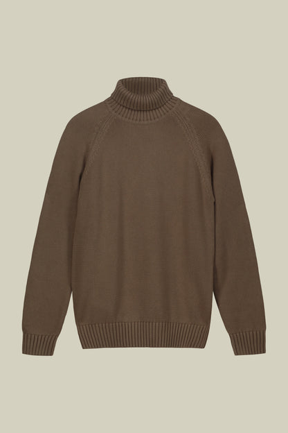 Men's 100% cotton regular fit turtleneck jumper