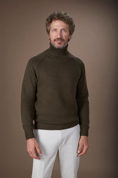 Men's 100% cotton regular fit turtleneck jumper