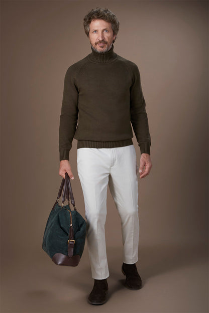 Men's 100% cotton regular fit turtleneck jumper