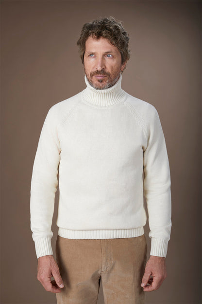 Men's 100% cotton regular fit turtleneck jumper