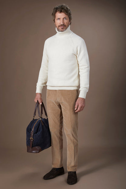 Men's 100% cotton regular fit turtleneck jumper