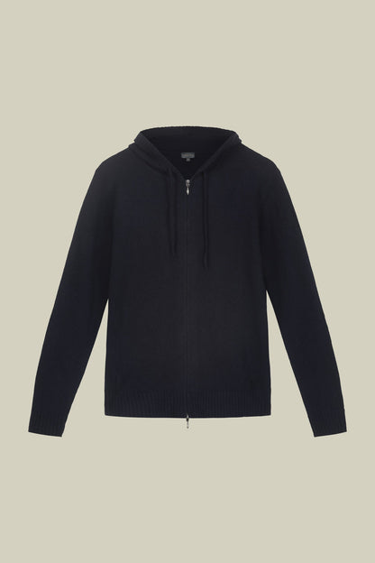 Men's regular fit lambswool blend knitted sweatshirt