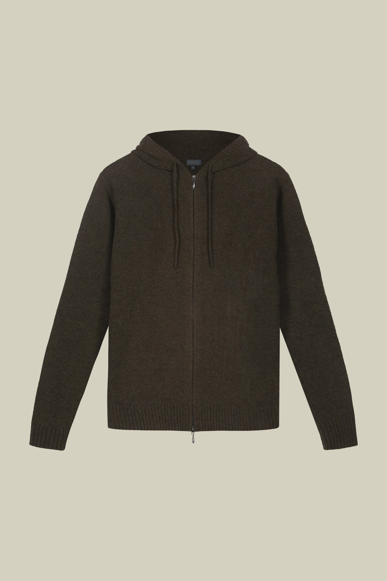 Men's regular fit lambswool blend knitted sweatshirt