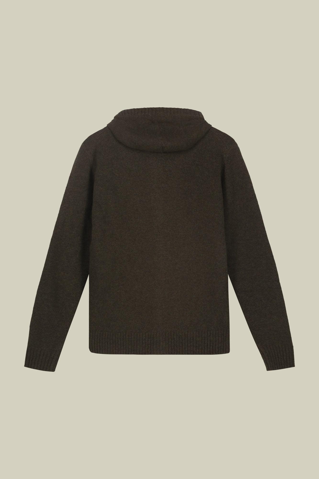 Men's regular fit lambswool blend knitted sweatshirt