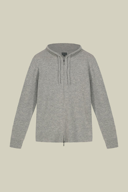 Men's regular fit lambswool blend knitted sweatshirt