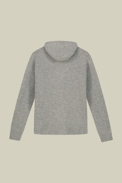 Men's regular fit lambswool blend knitted sweatshirt