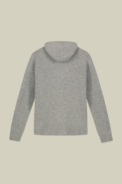 Men's regular fit lambswool blend knitted sweatshirt