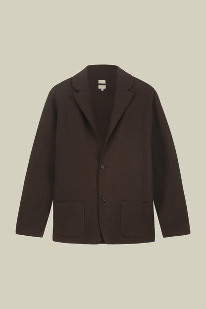 Men's single-breasted cardigan in 100% cotton Milano Point knit regular fit