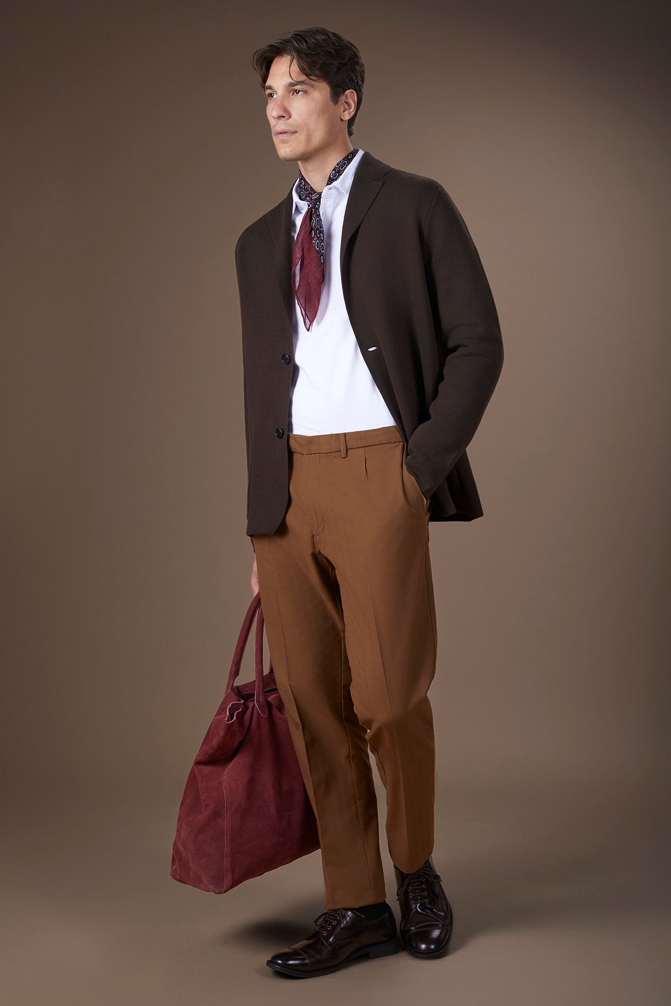 Men's single-breasted cardigan in 100% cotton Milano Point knit regular fit