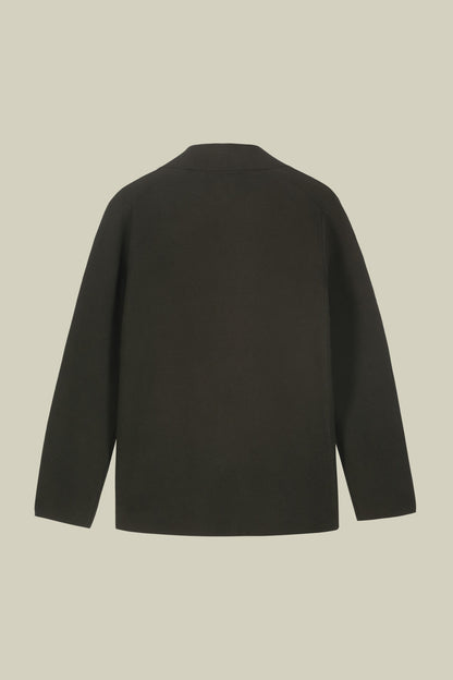 Men's single-breasted cardigan in 100% cotton Milano Point knit regular fit