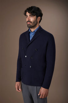 Men's single-breasted cardigan in 100% cotton Milano Point knit regular fit